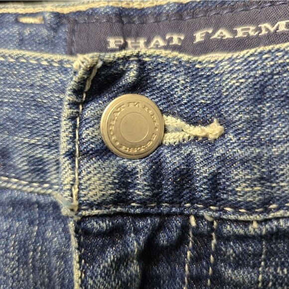 Vintage Men's Phat Farm Blue Denim Shorts - Picture 4 of 8